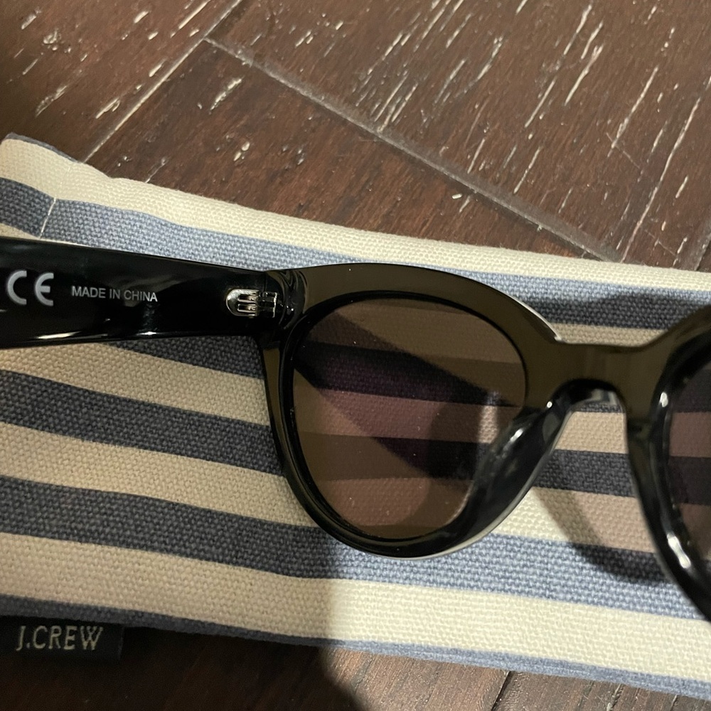 J. Crew Black Round Sunglasses